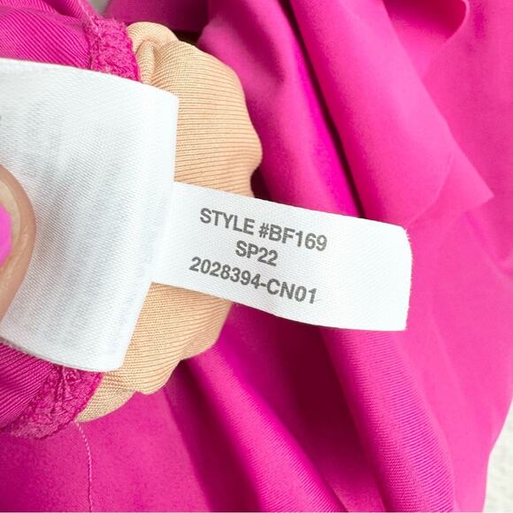 J. Crew Ruffle Scoopback One-Piece Swimsuit In Radiant Fuchsia Pink Plus Size 16 - Picture 14 of 14